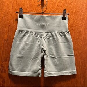 NVGTN Light Green Seamless Gym Shorts